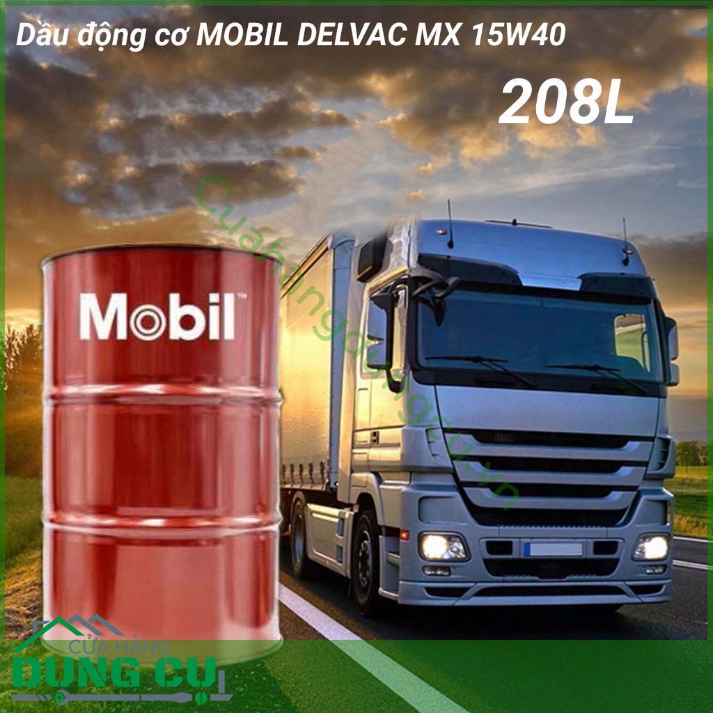 Dầu Mobil Delvac MX 15W-40 208L là dầu động cơ hiệu suất cao mang lại sự bôi trơn tuyệt vời cho động cơ diesel nhằm nâng cao tuổi thọ của động cơ. Sản phẩm đáp ứng các tiêu chuẩn kỹ thuật của các nhà sản xuất động cơ hàng đầu của Châu Âu và Châu Mỹ.