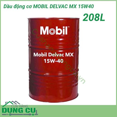 Dầu Mobil Delvac MX 15W-40 208L là dầu động cơ hiệu suất cao mang lại sự bôi trơn tuyệt vời cho động cơ diesel nhằm nâng cao tuổi thọ của động cơ. Sản phẩm đáp ứng các tiêu chuẩn kỹ thuật của các nhà sản xuất động cơ hàng đầu của Châu Âu và Châu Mỹ.