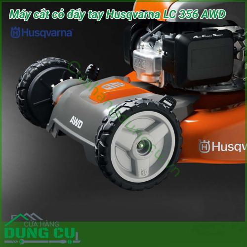 Máy cắt cỏ đẩy tay Husqvarna LC356 AWD máy cắt khỏe, tự đẩy với động cơ Honda khỏe, dễ khởi động. Được trang bị với bàn cắt bằng thép rộng, lý tưởng cho các bãi cỏ rộng như: sân golf, sân bóng đá, sân chơi thể thao chuyên nghiệp,....