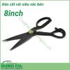 Kéo cắt vải siêu sắc bén 8 inch. Lưỡi sắc bén cắt không bị tưa vải, co rút. Lưỡi kéo thẳng và dài. Sử dụng trong thời gian dài không bị đau mỏi tay