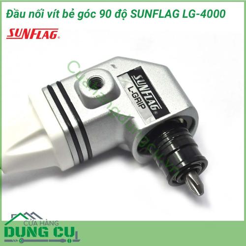 Đầu nối vít bẻ góc 90 độ SUNFLAG LG-4000 thiết kế nhỏ, gọn dễ thao tác, không mệt mỏi khi thao tác. Hữu ích cho việc bắt vít trên tường, cạnh và góc. Có thể sử dụng với mục đích khác nếu gắn dụng cụ tương ứng như mũi khoan, đá mài, đánh bóng..