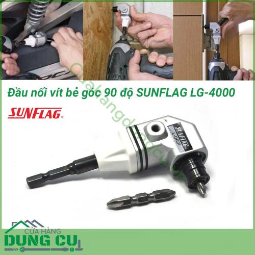 Đầu nối vít bẻ góc 90 độ SUNFLAG LG-4000 thiết kế nhỏ, gọn dễ thao tác, không mệt mỏi khi thao tác. Hữu ích cho việc bắt vít trên tường, cạnh và góc. Có thể sử dụng với mục đích khác nếu gắn dụng cụ tương ứng như mũi khoan, đá mài, đánh bóng..