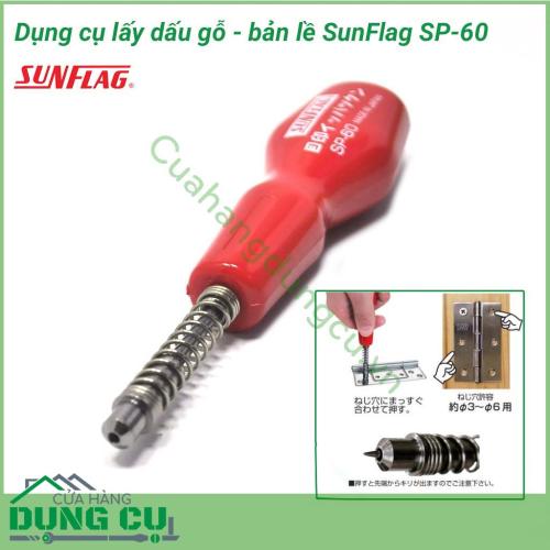 Dụng cụ lấy dấu gỗ bắt bản lề SUNFLAG SP-60 là dụng cụ sửa chữa không thể thiếu trong thùng đồ nghề của những anh thợ và thùng đồ nghề của gia đình. SUNFLAG SP-6 dùng để lấy dấu trên tường, gỗ, nhôm.....