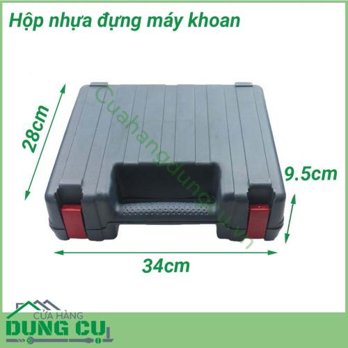 Hộp nhựa đựng máy khoan, máy mài, máy bắt vít thuận tiện để mang máy khoan đi mọi lúc, mọi nơi mà không sợ máy bị hư hỏng. Ngoài ra, còn có thể dùng để mang theo những dụng cụ hỗ trợ công việc như mũi khoan, dao, thước,...