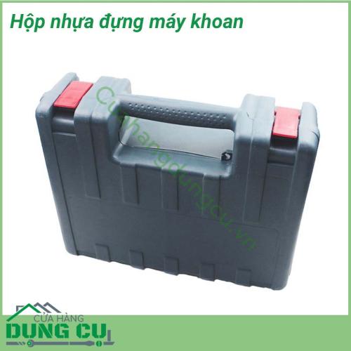 Hộp nhựa đựng máy khoan, máy mài, máy bắt vít thuận tiện để mang máy khoan đi mọi lúc, mọi nơi mà không sợ máy bị hư hỏng. Ngoài ra, còn có thể dùng để mang theo những dụng cụ hỗ trợ công việc như mũi khoan, dao, thước,...