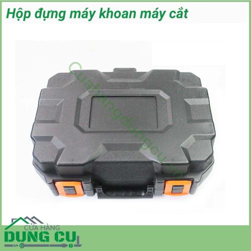 Hộp đựng máy khoan, máy cắt đa năng đựng máy khoan tiện lợi, thuận tiện cho việc đi lại. Hộp đựng rộng rãi thoải mái, đựng được nhiều loại mũi khoan mũi mài khác nhau. Đựng được các loại chuôi lục giác tiện lợi cho khoan , đầu chuyển vặn khẩu ,...      