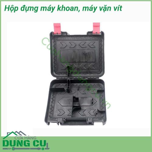 Hộp đựng máy khoan, máy vặn vít tiện lợi là sản phẩm chuyên dùng của thợ cơ khí sửa chữa và xây dựng. Hộp đựng máy khoan tiện lợi - Thuân tiện cho việc đi lại. Hộp đựng rộng rãi thoải mái , đựng được nhiều loại mũi khoan mũi vặn vít khác nhau,...