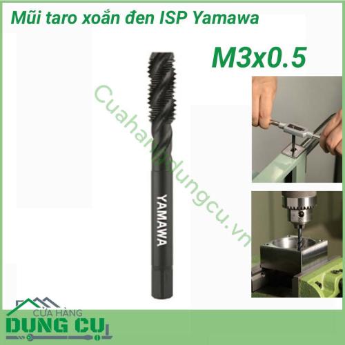 Mũi taro xoắn đen Yamawa ISP M3x0.5