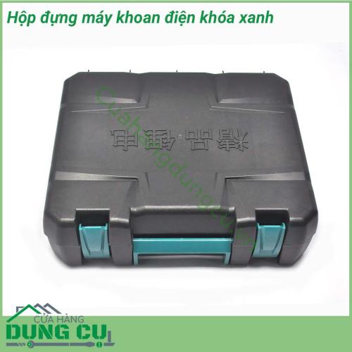 Hộp đựng máy khoan điện khóa xanh tiện lợi - Thuân tiện cho việc đi lại. Hộp đựng rộng rãi thoải mái. Ngoài đựng máy khoan còn có thể đựng được nhiều loại mũi khoan mũi mài khác nhau.