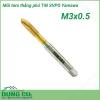 Mũi taro thẳng phủ TiN SVPO Yamawa M3x0.5