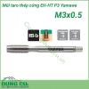 Mũi taro thép cứng EH-HT P3 Yamawa M3 x 0.5 5P được thiết kế đặc biệt để taro vật liệu cứng có độ cứng từ 35~45HRC như là thép hợp kim, thép các bon cao đã qua xử lý nhiệt và dập, thép khuôn. Chúng ta sử dụng mũi taro tay có đoạn ren cạn 5P cho lỗ thông