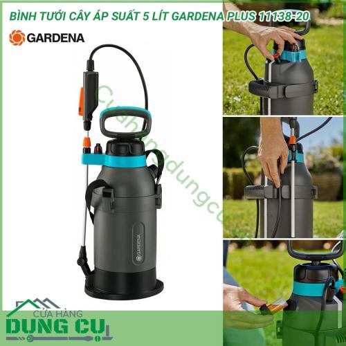 Bình phun xịt áp suất 5L Gardena Plus 11138-20 thiết kế được dựa trên nghiên cứu về công năng học, mang lại sự thoải mái và dễ dàng cho người dùng. Màu sắc hiện đại, bắt mắt, mang lại thẩm mỹ cho khu vườn và phù hợp với những gia đình hiện đại.  