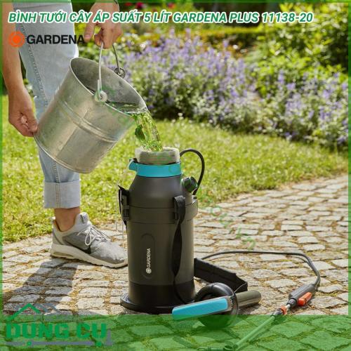 Bình phun xịt áp suất 5L Gardena Plus 11138-20 thiết kế được dựa trên nghiên cứu về công năng học, mang lại sự thoải mái và dễ dàng cho người dùng. Màu sắc hiện đại, bắt mắt, mang lại thẩm mỹ cho khu vườn và phù hợp với những gia đình hiện đại.  