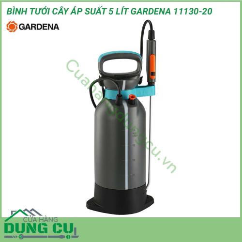 Bình tưới cây áp suất 5L Gardena 11130-20 được chế tạo bằng chất liệu nhựa cao cấp. Có độ bền cao, khả năng chống chịu các tác động ngoại lực và ảnh hưởng của môi trường. Yếu tố này giúp cho bình tưới thương hiệu Gardena luôn có tuổi thọ cao nhất.