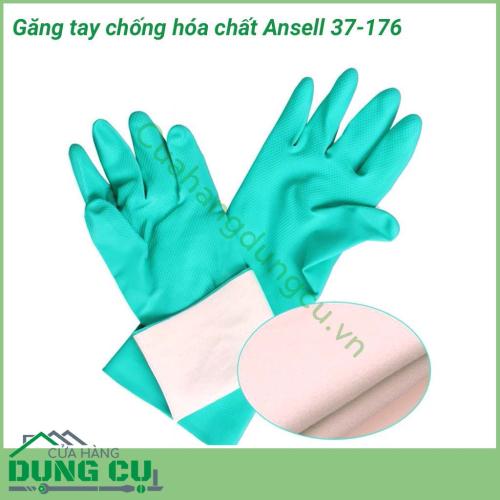 Găng tay chống hóa chất Ansell 37-176 là loại găng tay đang được nhiều người tin dùng bởi thiết kế ôm sát bàn tay, mang đến sự thoải mái và an toàn cho người lao động.