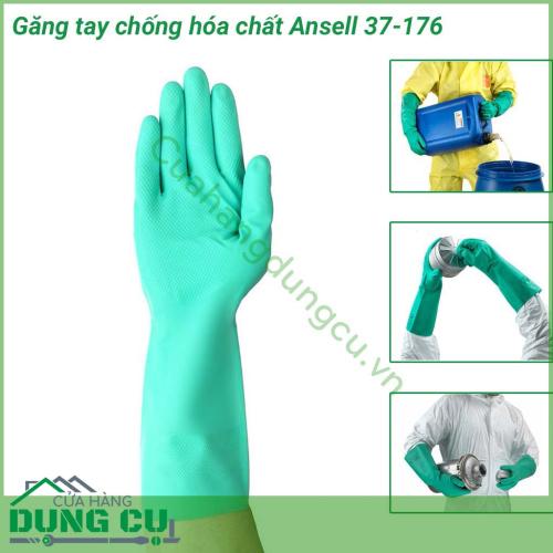 Găng tay chống hóa chất Ansell 37-176 là loại găng tay đang được nhiều người tin dùng bởi thiết kế ôm sát bàn tay, mang đến sự thoải mái và an toàn cho người lao động.