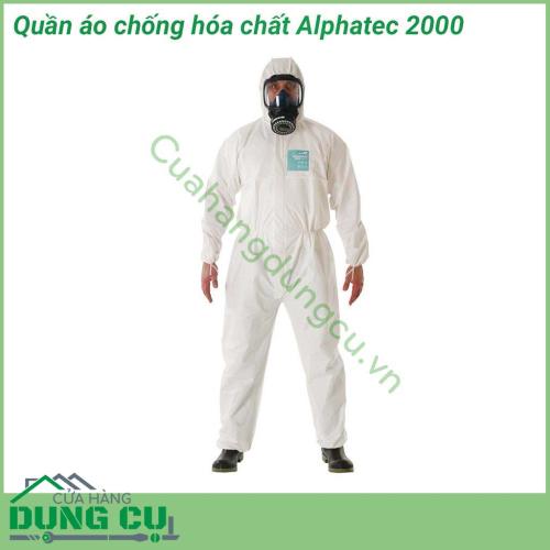 Quần áo chống hóa chất Alphatec 2000 sử dụng giúp bảo vệ sức khỏe của người lao động trong quá trình làm việc, tránh nguy cơ lây nhiễm mầm bệnh, hóa chất, bụi bẩn bám vào người