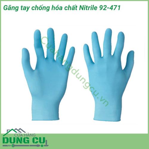 Găng tay chống hóa chất Nitrile 92-471 là sản phẩm sử dụng công nghệ cao đem đến cảm giác linh hoạt và thoải mái cho người sử dụng. Siêu mỏng với đầu ngón tay linh hoạt, có kết cấu.