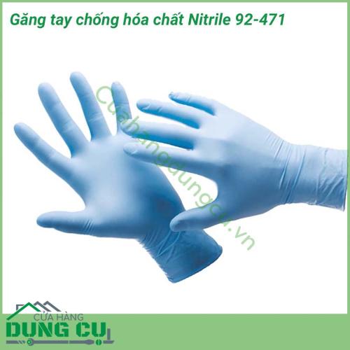 Găng tay chống hóa chất Nitrile 92-471 là sản phẩm sử dụng công nghệ cao đem đến cảm giác linh hoạt và thoải mái cho người sử dụng. Siêu mỏng với đầu ngón tay linh hoạt, có kết cấu.