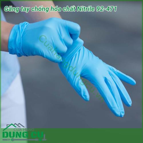 Găng tay chống hóa chất Nitrile 92-471 là sản phẩm sử dụng công nghệ cao đem đến cảm giác linh hoạt và thoải mái cho người sử dụng. Siêu mỏng với đầu ngón tay linh hoạt, có kết cấu.