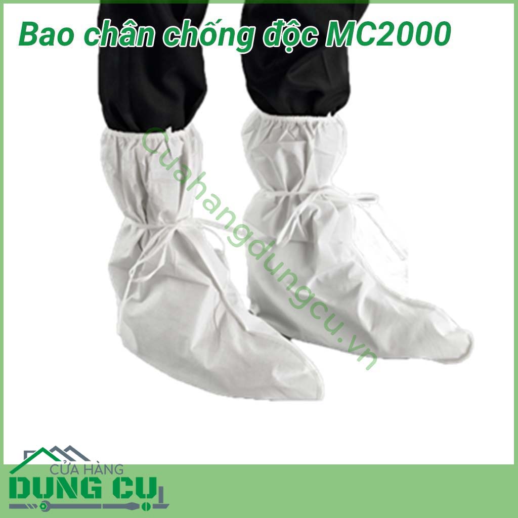 Bao chân chống độc MC 2000 sử dụng bao trùm giầy phòng sạch, bọc giày y tế dùng một lần, được sản xuất từ vải không dệt sử dụng trong công nghiệp điện tử, chế biến thực phẩm, y tế