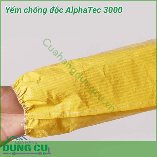 Yếm chống hóa chất AlphaTec 3000 phù hợp với những công việc có lượng hóa chất, bụi bặn khí thải nhỏ, diện tích ảnh hướng bé chỉ ở phần yếm có thể che phủ.