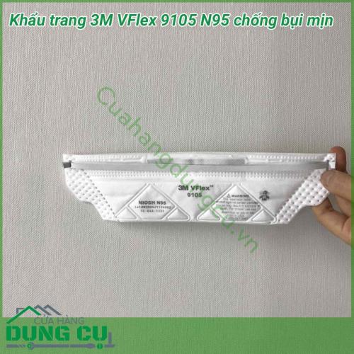 Khẩu trang 3M VFlex 9105 N95 chống bụi và virus là sản phẩm khẩu trang cao cấp đến từ thương hiệu 3M. Sản phẩm khẩu trang N95 9105 với khả năng lọc được hạt hạt PM siêu nhỏ, lọc được mùi khó khó chịu, lọc được cả vi khuẩn virut gây hại đến sức khỏe