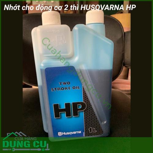 Nhớt 2 thì HUSQVARNA HP cho động cơ dùng để bảo vệ động cơ, phù hợp cho những máy cắt cỏ, máy cưa và một số máy khác. Giúp động cơ hoạt động bền bỉ. Kéo dài tuổi thọ cho máy, ngăn chặn các biến dạng do ma sát.