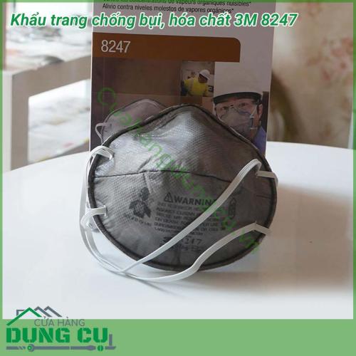 Khẩu trang chống bụi, hóa chất 3M 8247 một lựa chọn hỗ trợ bảo vệ sức khỏe không thể bỏ qua. Đặc biệt đây chính là khẩu trang đạt chuẩn có thể ngăn ngừa Virus Corona Covid-19 và người thường xuyên tiếp xúc với môi trường nhiều khói bụi, mùi, ô nhiễm…