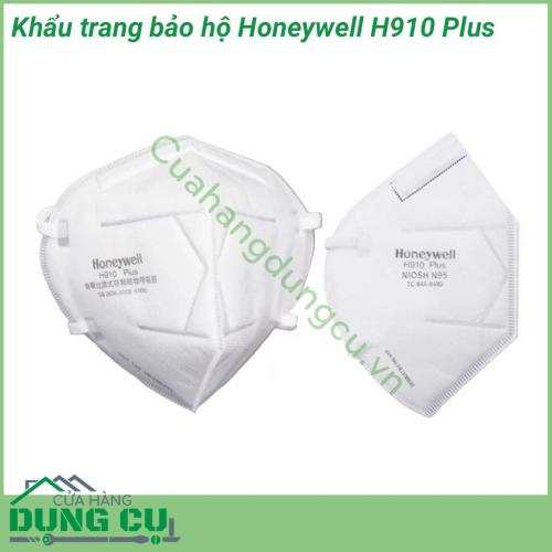 Khẩu trang bảo hộ Honeywell H910 Plus bảo vệ hoàn hảo hệ hô hấp khỏi các hạt bụi . Đây là dòng khẩu trang có mức độ bảo vệ với không gian thở lớn, thoải mái và cung cấp sự bảo vệ tối ưu nhất cho người dùng trước các loại bụi khí có hại.