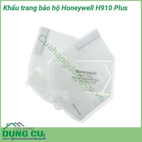 Khẩu trang bảo hộ Honeywell H910 Plus bảo vệ hoàn hảo hệ hô hấp khỏi các hạt bụi . Đây là dòng khẩu trang có mức độ bảo vệ với không gian thở lớn, thoải mái và cung cấp sự bảo vệ tối ưu nhất cho người dùng trước các loại bụi khí có hại.