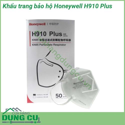 Khẩu trang bảo hộ Honeywell H910 Plus bảo vệ hoàn hảo hệ hô hấp khỏi các hạt bụi . Đây là dòng khẩu trang có mức độ bảo vệ với không gian thở lớn, thoải mái và cung cấp sự bảo vệ tối ưu nhất cho người dùng trước các loại bụi khí có hại.