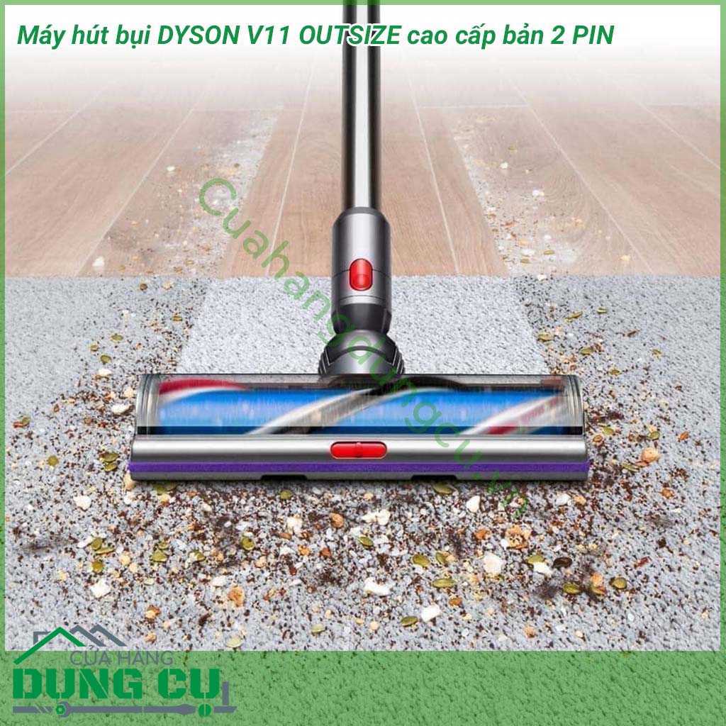 Máy hút bụi DYSON OUTSIZE bản 2 pin cao cấp được thiết kế để làm sạch sâu toàn bộ ngôi nhà, cung cấp công suất hút, thời gian chạy và các công cụ được thiết kế để làm sạch sâu toàn bộ ngôi nhà của bạn