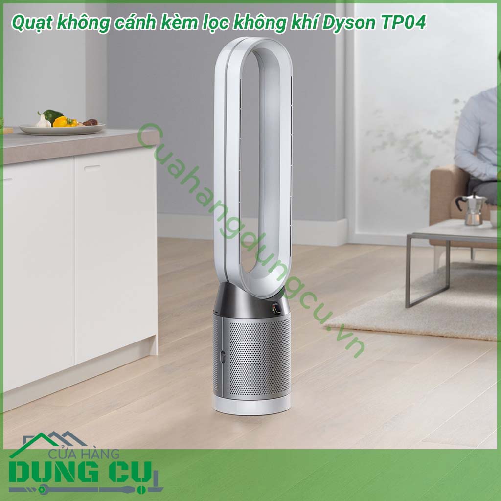 Quạt không cánh kèm lọc không khí Dyson TP04