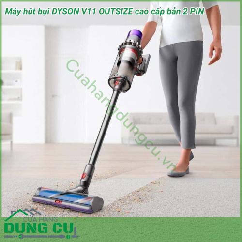 Máy hút bụi DYSON OUTSIZE bản 2 pin cao cấp được thiết kế để làm sạch sâu toàn bộ ngôi nhà, cung cấp công suất hút, thời gian chạy và các công cụ được thiết kế để làm sạch sâu toàn bộ ngôi nhà của bạn