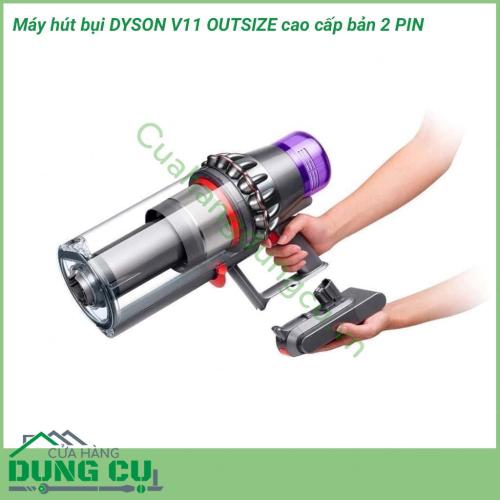 Máy hút bụi DYSON OUTSIZE bản 2 pin cao cấp được thiết kế để làm sạch sâu toàn bộ ngôi nhà, cung cấp công suất hút, thời gian chạy và các công cụ được thiết kế để làm sạch sâu toàn bộ ngôi nhà của bạn