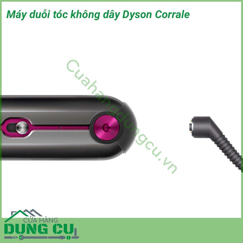 Máy duỗi tóc không dây Dyson Corrale mang đến 30 phút tạo kiểu tóc không cần dùng dây. Máy duỗi tóc Dyson Corrale  - một phát minh mới thay đổi cách duỗi tóc thông thường.