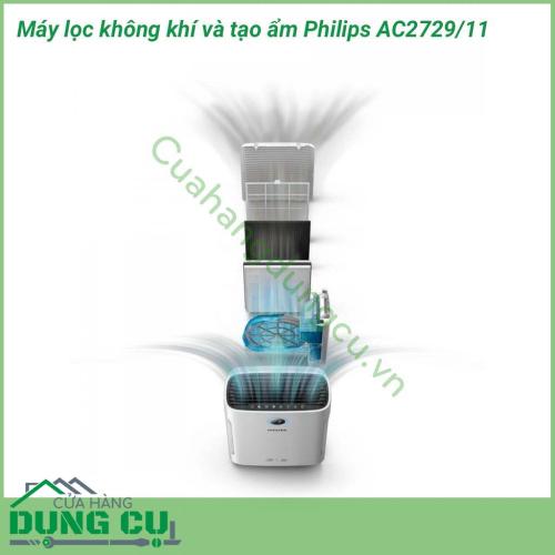 Máy lọc không khí và tạo ẩm Philips AC2729/11 sự kết hợp hoàn hảo giữa máy lọc không khí và máy tạo độ ẩm, giúp cải thiện chất lượng không khí mang đến luồng không khí trong lành cho ngôi nhà bạn. 