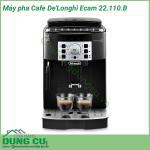 Máy pha Cafe De'Longhi Ecam 22.110.B có công suất 1450W dung tích 1.8 lít. Máy có thể sử dụng cà phê bột và hạt, có thể pha cùng lúc 2 tách cà phê, cối xay êm với 13 cấp độ điều chỉnh.
