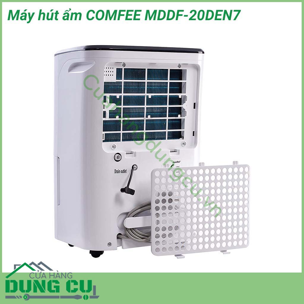 Máy hút ẩm Comfee MDDF-20DEN7 đIều hoà độ ẩm không khí, ngăn ngừa hiện tượng ngưng tụ nước nấm mốc hay mùi ẩm trong phòng.