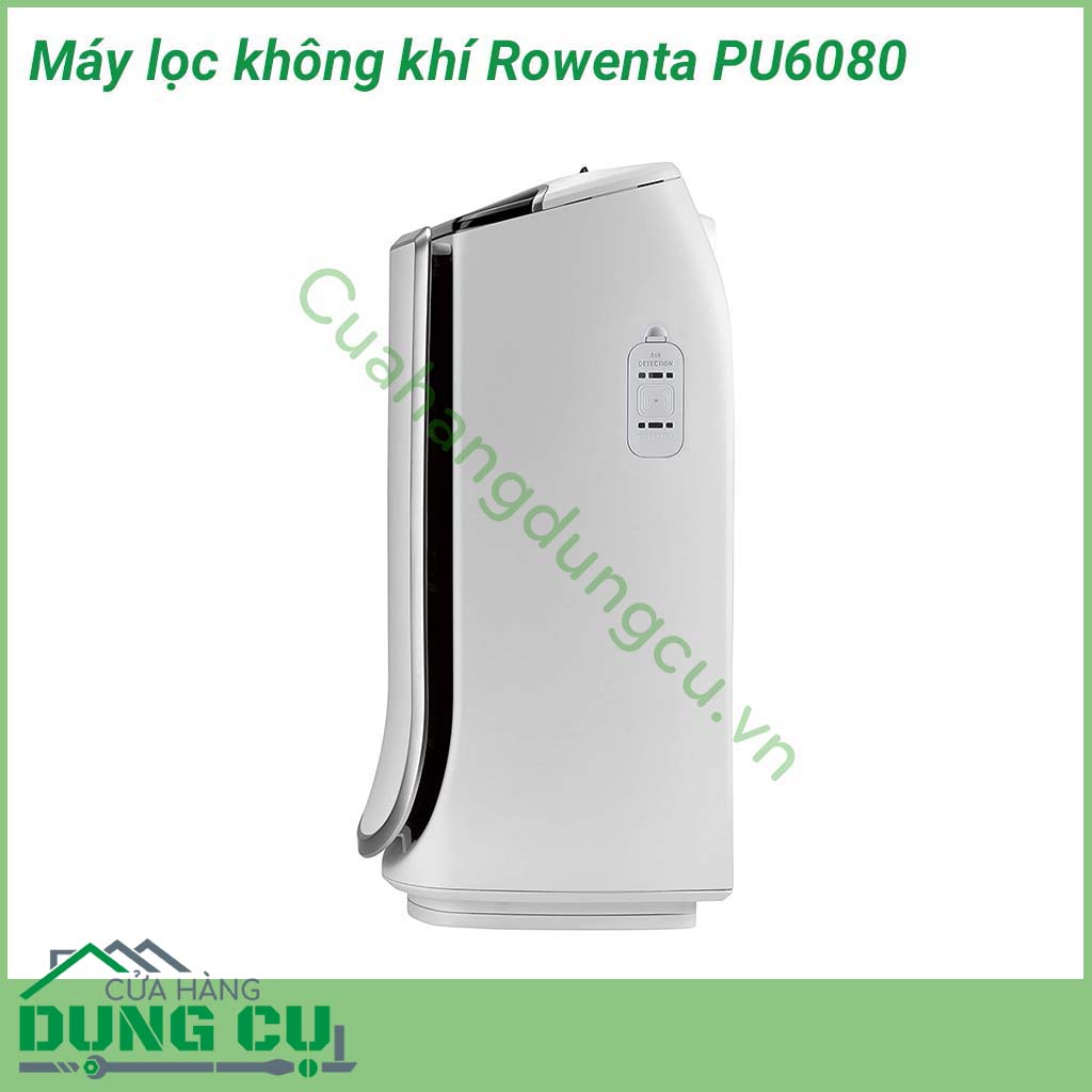 Máy lọc không khí Rowenta PU6080 dòng cao cấp 4 màng lọc, dùng được cho phòng lên đến 140m2, giúp làm sạch 99,95% không khí cũng quanh căn phòng của bạn. Khử sạch nấm mốc, mùi khói bụi, thuốc lá, loại sạch các tác nhân gây dị ứng qua 4 màng lọc: