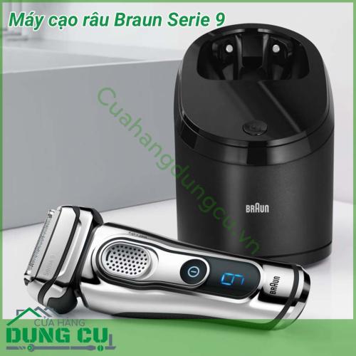 Máy cạo râu Braun Serie 9 giúp cạo râu an toàn, nhanh chóng, cạo sạch cả những sợi râu cứng, dài nhất. Máy cạo êm không làm xước da, kích thước nhỏ gọn thuận tiện cho việc di chuyển, có thể cạo ướt hoặc khô mà vẫn cho lại một kết quả hoàn hảo