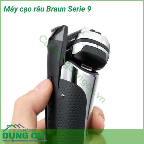 Máy cạo râu Braun Serie 9 giúp cạo râu an toàn, nhanh chóng, cạo sạch cả những sợi râu cứng, dài nhất. Máy cạo êm không làm xước da, kích thước nhỏ gọn thuận tiện cho việc di chuyển, có thể cạo ướt hoặc khô mà vẫn cho lại một kết quả hoàn hảo