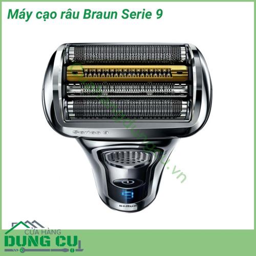 Máy cạo râu Braun Serie 9 giúp cạo râu an toàn, nhanh chóng, cạo sạch cả những sợi râu cứng, dài nhất. Máy cạo êm không làm xước da, kích thước nhỏ gọn thuận tiện cho việc di chuyển, có thể cạo ướt hoặc khô mà vẫn cho lại một kết quả hoàn hảo