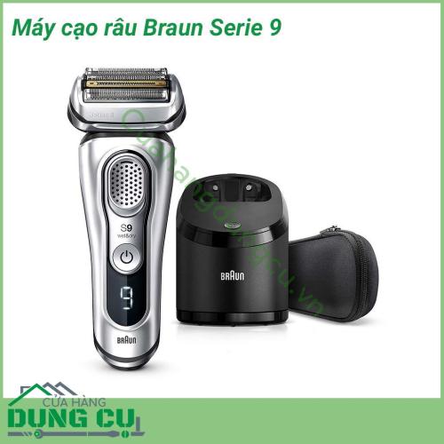 Máy cạo râu Braun Serie 9 giúp cạo râu an toàn, nhanh chóng, cạo sạch cả những sợi râu cứng, dài nhất. Máy cạo êm không làm xước da, kích thước nhỏ gọn thuận tiện cho việc di chuyển, có thể cạo ướt hoặc khô mà vẫn cho lại một kết quả hoàn hảo