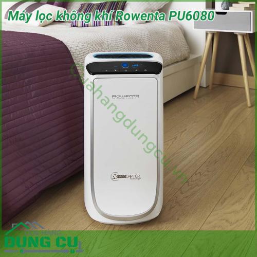 Máy lọc không khí Rowenta PU6080 dòng cao cấp 4 màng lọc, dùng được cho phòng lên đến 140m2, giúp làm sạch 99,95% không khí cũng quanh căn phòng của bạn. Khử sạch nấm mốc, mùi khói bụi, thuốc lá, loại sạch các tác nhân gây dị ứng qua 4 màng lọc