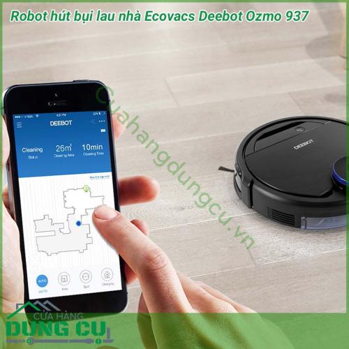 Robot hút bụi lau nhà Ecovacs Deebot Ozmo 937 có khả năng làm vệ sinh căn nhà của bạn theo nhiều cách. Nó tự động quét, thiết lập bản đồ và tự lập sơ đồ di chuyển để làm sạch hiệu quả và dọn dẹp căn nhà một cách hiệu quả nhất