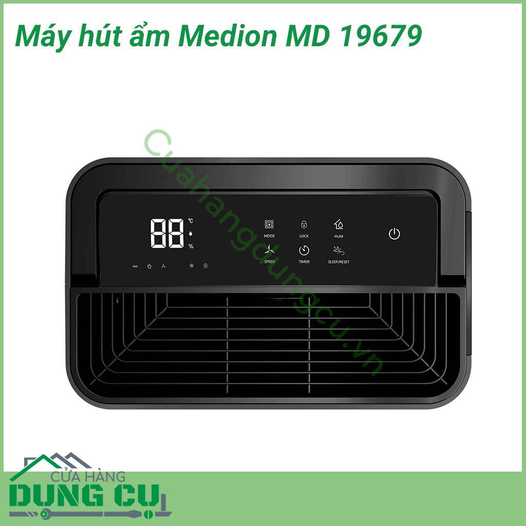 Máy hút ẩm Medion MD 19679 sẽ cân bằng độ ẩm. Máy tự động điều hòa độ ẩm trong không khí, không gây khô da và ảnh hưởng tới sức khỏe. Không chỉ bởi kiểu dáng nhỏ gọn, trang nhã mà còn có khả năng hút ẩm và diệt vi khuẩn vô cùng mạnh mẽ