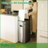 Thùng rác 40 lít Simplehuman được làm bằng thép không gỉ đơn giản kết hợp công nghệ tiên tiến cho phép bạn mở thùng bằng tay, khuỷu tay hoặc hông của mình. Thiết kế mỏng, tiết kiệm không gian, hoàn hảo cho nhà bếp nhỏ hoặc để ngồi dựa vào tường