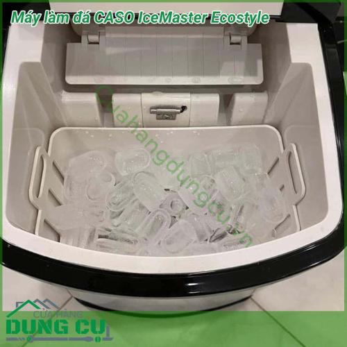 Máy làm đá CASO IceMaster Ecostyle với công nghệ làm đá sạch và siêu nhanh vô cùng hữu ích cho mùa hè. Máy làm đá viên được thiết kế bởi vỏ chất lượng cao với vẻ ngoài bằng thép không gỉ, thiết bị phù hợp trong mọi quán bar, nhà bếp hoặc khu vườn.